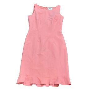 Vintage Bob Mackie pink shift dress size 8. Fully lined.